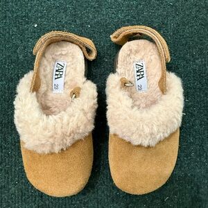 Zara Suede Toddler Slippers